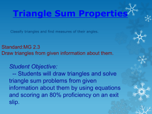 Triangle Sum