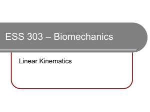 Linear kinematics