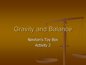 Newtons Toy Box 2 Gravity and Balance