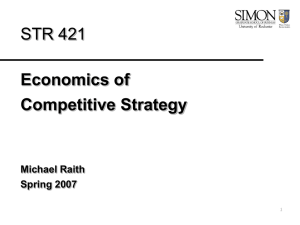 Lecture: Competition and markets