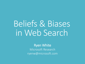Beliefs & Biases in Web Search