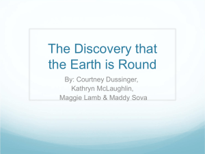 The Discovery that the Earth is Round