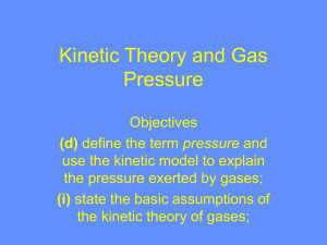 The Kinetic Theory of Gases - science