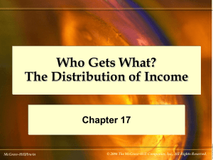 Who Gets What? The Distribution of Income