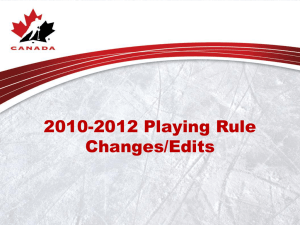 2010-2011 Rule Change Powerpoint