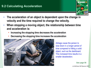 Chapter 9.2 - Calculating Acceleration