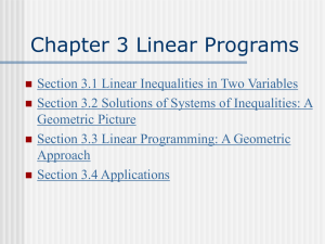 Graph the system of linear inequalities. Graph the system of linear