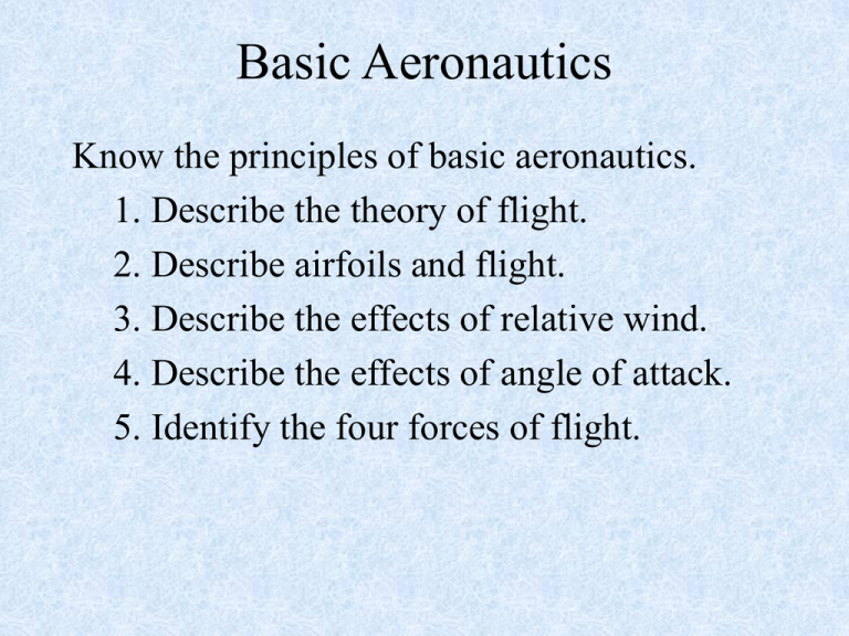 Basic Aeronautics