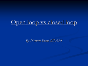 Open-loop control