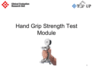 Hand Grip Strength Test Module