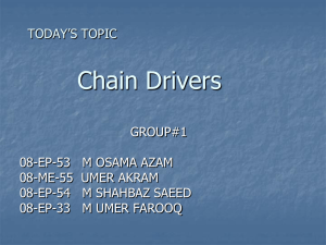 TODAY TOPIC Chain Drivers