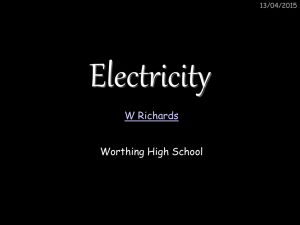 Electricity - physicsinfo.co.uk