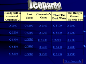 Electricity Review 1