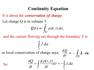 15. Continuity eq and poynting vector and wave solution in free
