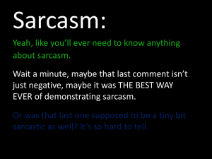 SarcasmIrony