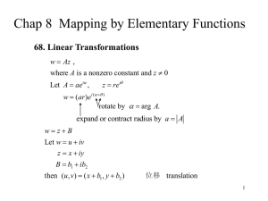 70. Linear Fractional Transformation