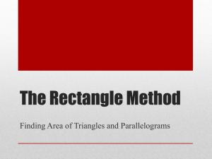 The Rectangle Method