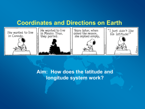 Latitude and Longitude