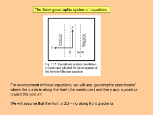 12. Semi-geostrophic theory and the Sawyer