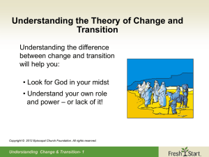 Understanding Change & Transition