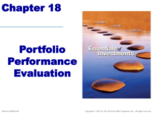 Chapter 18: Portfolio Performance Evaluation
