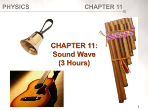Chapter 11:Sound Wave