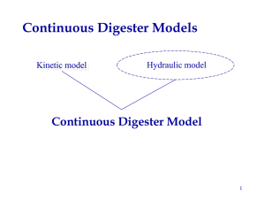 Continuous Digester Model
