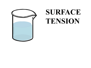 surfacetension f