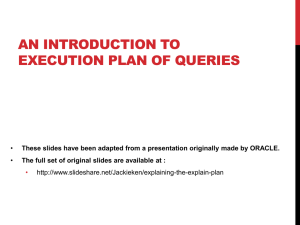 Introduction to Explain plan in Oracle