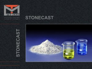 Why stonecast? - Trickes Mineralguss