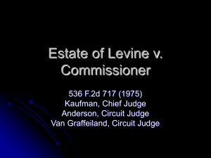 Estate of Levine v. Commissioner