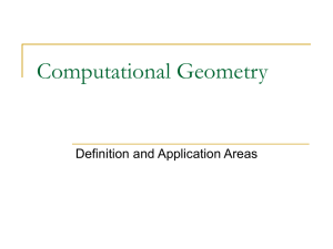 Computational Geometry - ETH - D-INFK