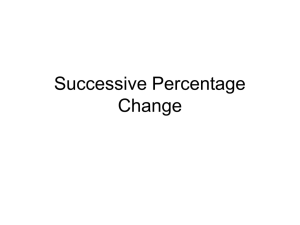 Successive Percentage Change
