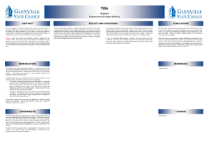 Poster Template - Glenville State College