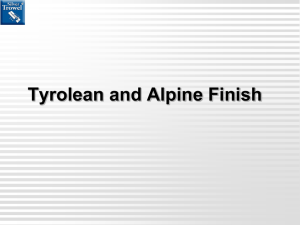 Tyrolean and Alpine Finish