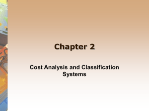 Cost classification systems