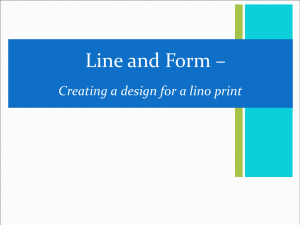 Creating a design for a lino print