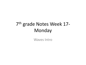 7th grade Notes Waves Week 17 & 18 complete