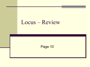 Locus – Review - Camden Central School