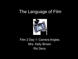 Film 2: Camera Angles Presentation
