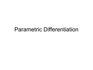 Parametric Differentiation