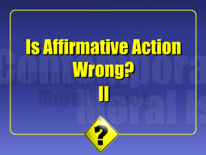 Affirmative Action II: Robert Simon