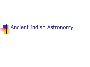 Ancient Indian Astronomy