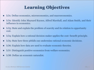 LO1: Define economics, microeconomics, and macroeconomics
