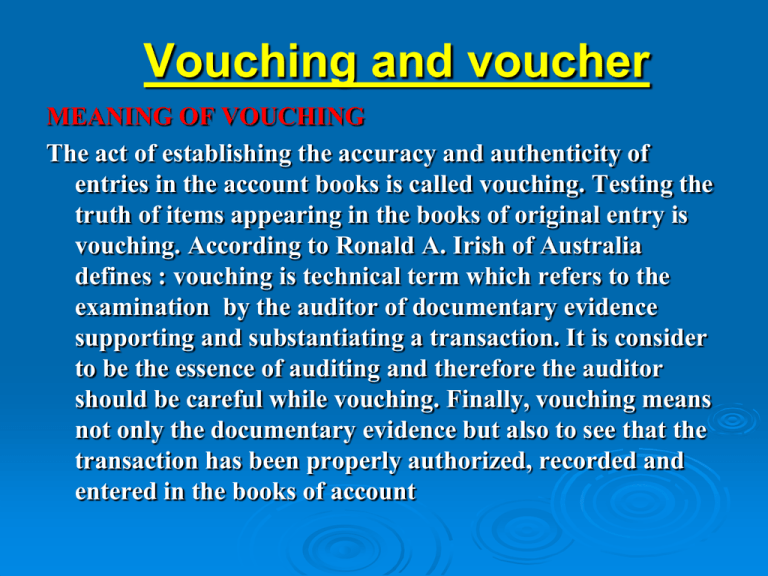 vouching-and-voucher