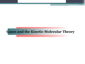 Gases and the Kinetic-Molecular Theory