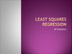Least Squares regression