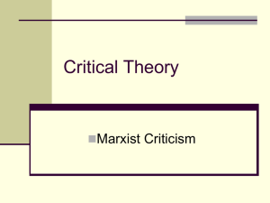 Marxist Criticism PPT