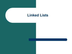 linked Lists
