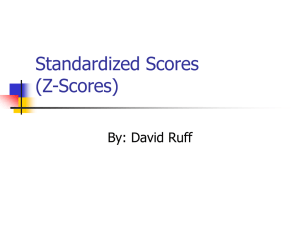 Standardized Scores (Z